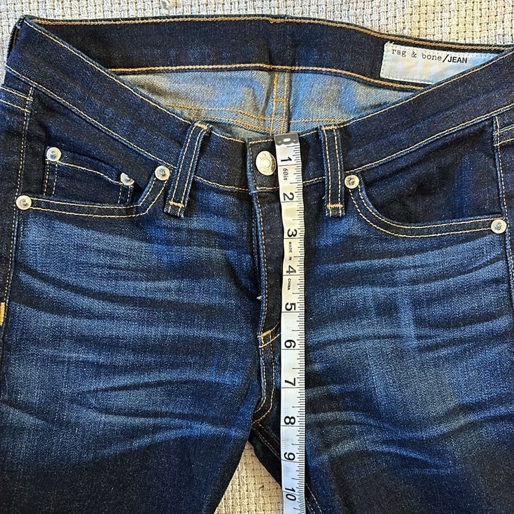 Rag & Bone Jeans Womens Size 26 Blue dark Wash Skinny Leg Denim Pants - Picture 7 of 7